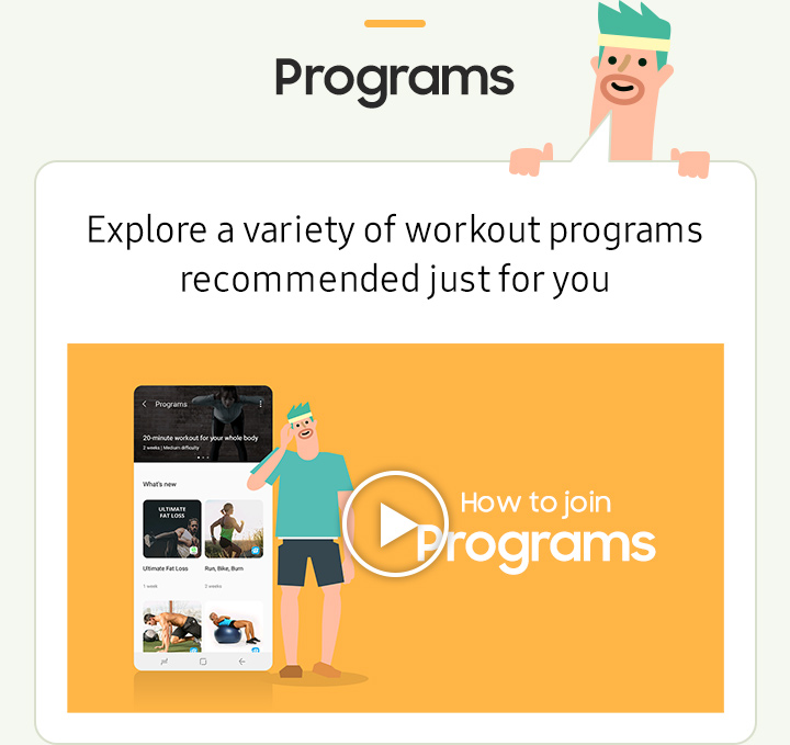 Explore a variety of workout programsrecommended just for you