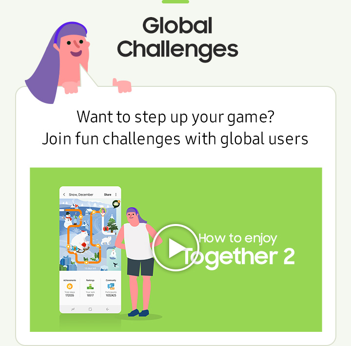 Want to step up your game? Join fun challenges with global users